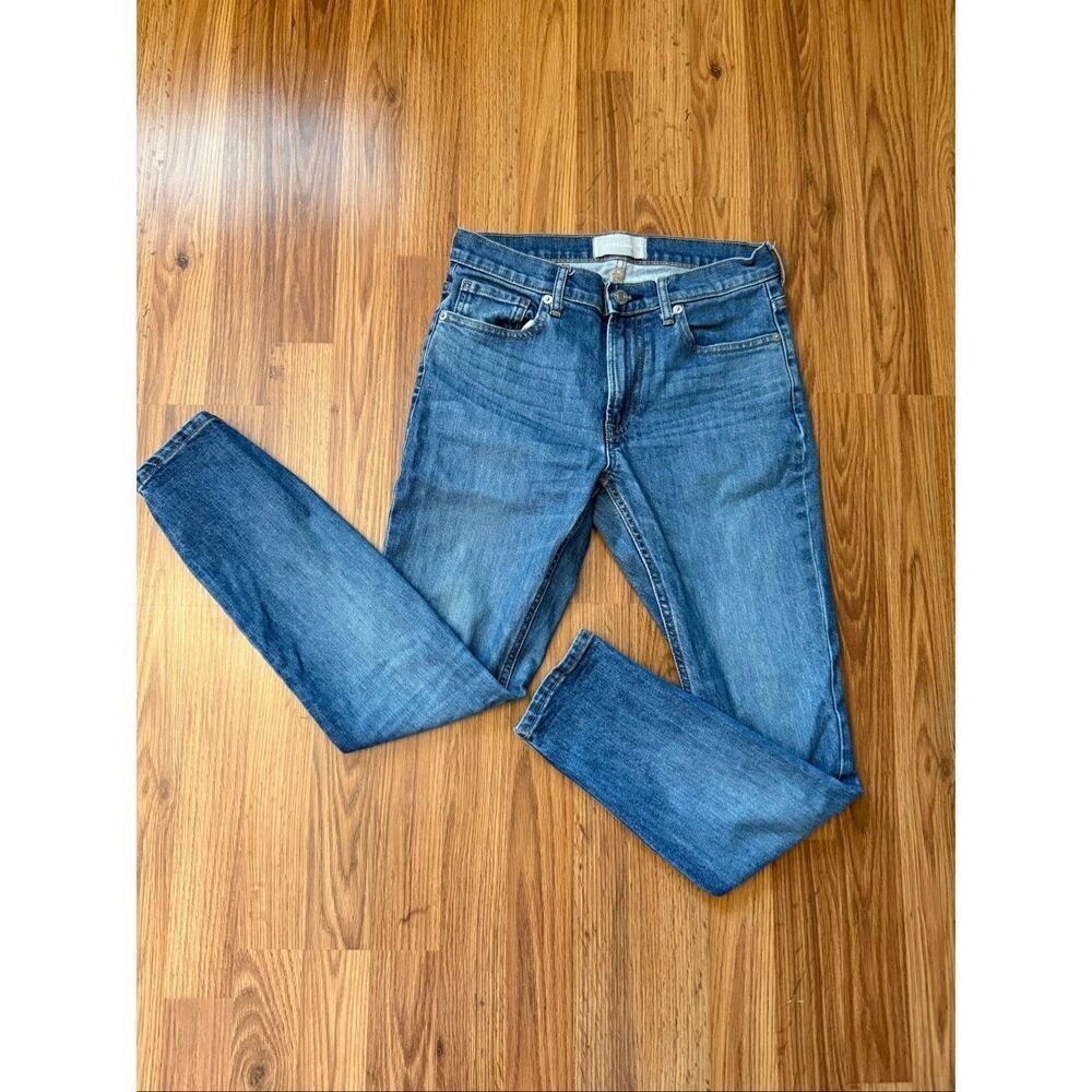 Everlane Women's Stretch Mid-Rise Skinny Jeans Blue Denim Medium Wash Size 27